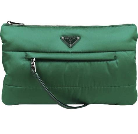 green prada clutch|Prada clutch.